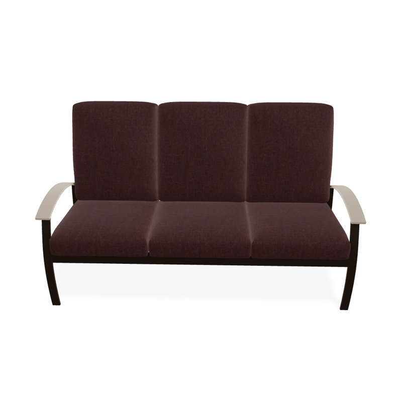 Canapé de patio 3 places avec coussins Askar, Kona texturé, Cast Sable Sunbrella® Plainweave
