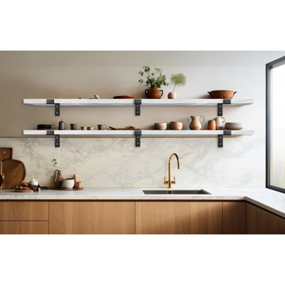 Chyane Piece Solid Wood Shelf