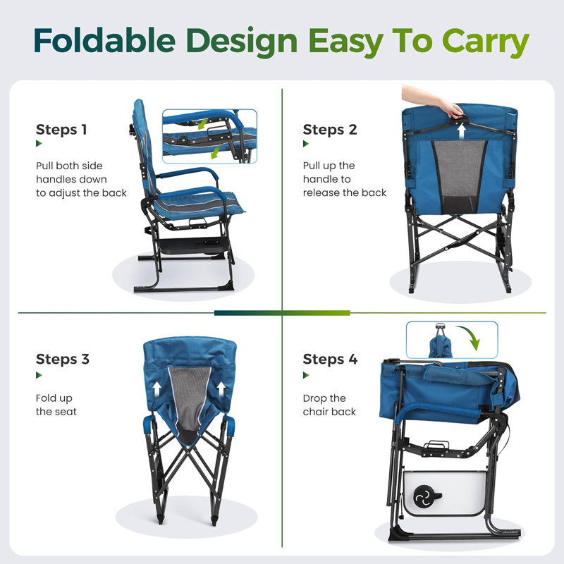 Chaises de camping pliantes surdimensionnées