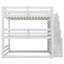 Triple lit superposé avec design séparé et escalier de rangement-330244642