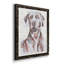 «Sitting Dog I», toile encadrée de qualité supérieure - prête à être accrochée-450775282-450775281