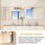 Miroir de salle de bain mural 40x30inch en argent - Verre HD, rouille, matériau, installation pratique avec drainage automatique fini, réflexion claire, installation-1807671006