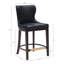 Tabouret de bar rembourré en cuir Blair-113051010-113051012-128617372