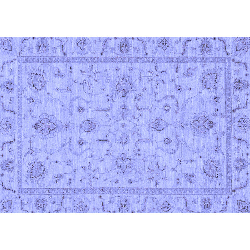 Tapis bleu / gris 7 pi x 9 pi Kristapher