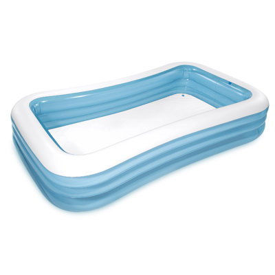 Intex: Swim Centre Family Pool - 120 x 72 x 22" - Blue - Inflatable Pool, Splash & Wade, Backyard Water Play, Vinyl, Wide Side Walls, 277 Gal, Kids 6+