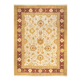 One-of-a-Kind 10' 2" X 13' 9" 2000s Wool Area Rug in Ivory