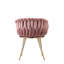 Velvet Upholstered Dining Chair | Arm Chair | Metal Legs-70052644