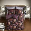 Ensembles de literie en velours luxueux, grand lit, motif floral romantique, confort toutes saisons