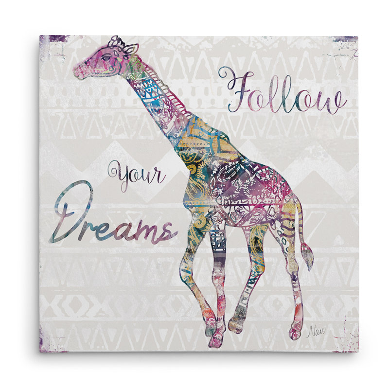 «Follow Your Dreams», reproduction sur toile, H 24 po x l 24 po x P 1,5 po