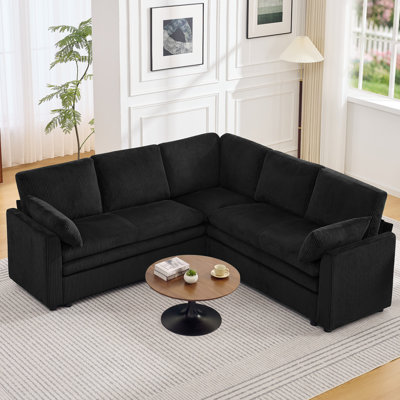  Canapé modulaire modulaire avec méridienne, Coussin double couche profond et confortable