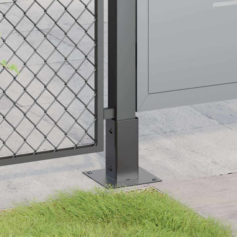 VidaXL Anthracite Powder Coated Steel Mounting Hardware