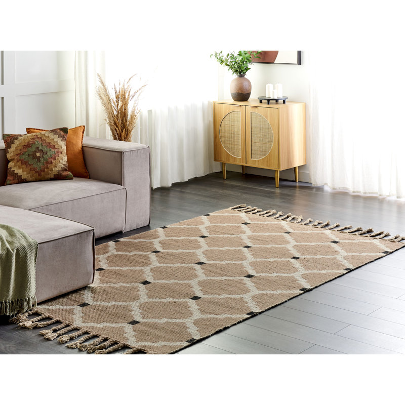 Houten Geometric Hand Woven Area Rug, Rectangle 160 x 230cm