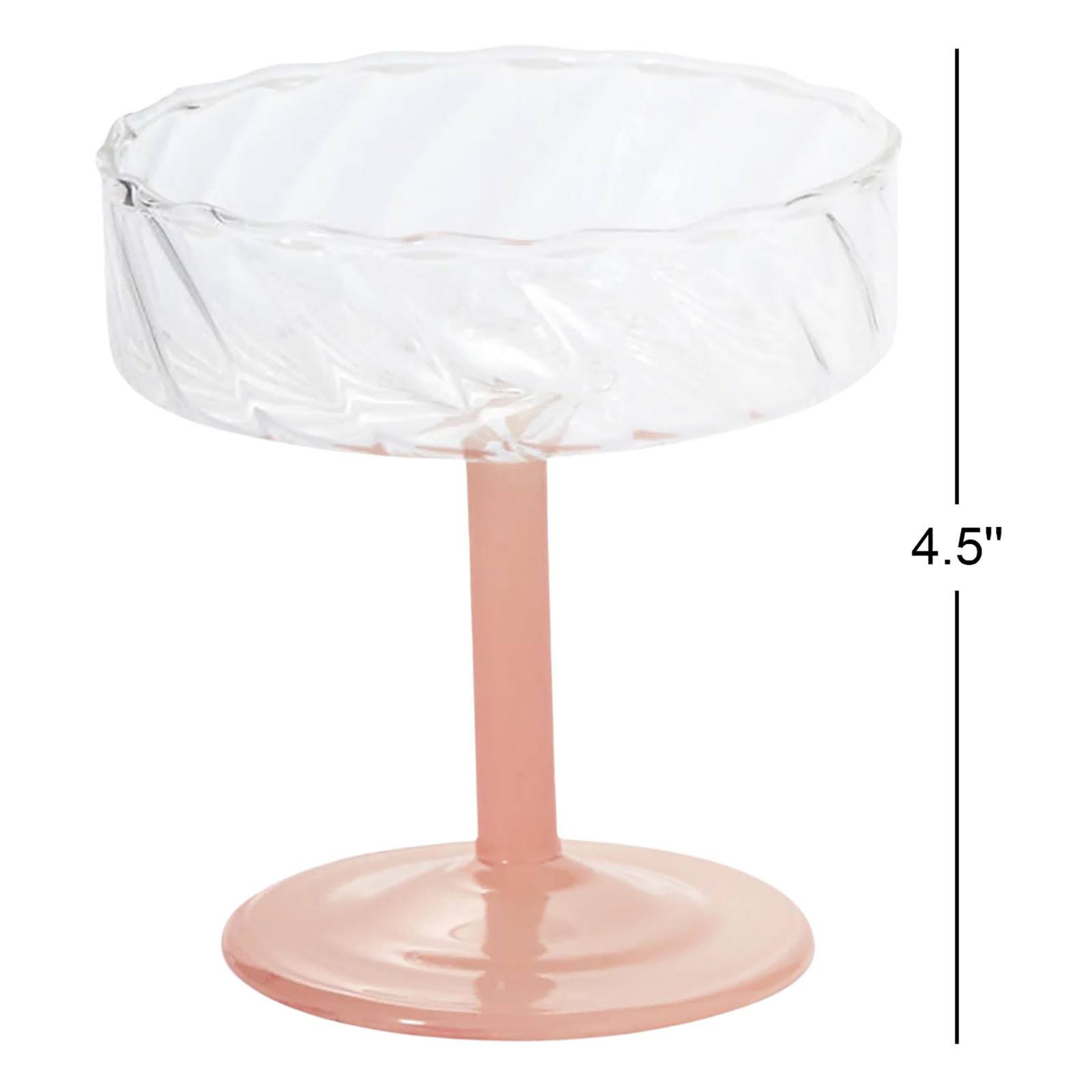 Cocktail Coupe Glass, Peach