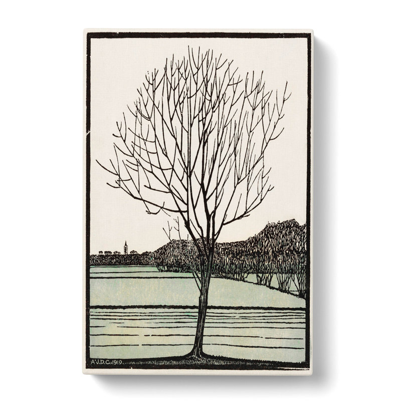 Bald Tree by Julie De Graag - Wrapped Canvas Painting, 60cm H x 40cm W x 3cm D