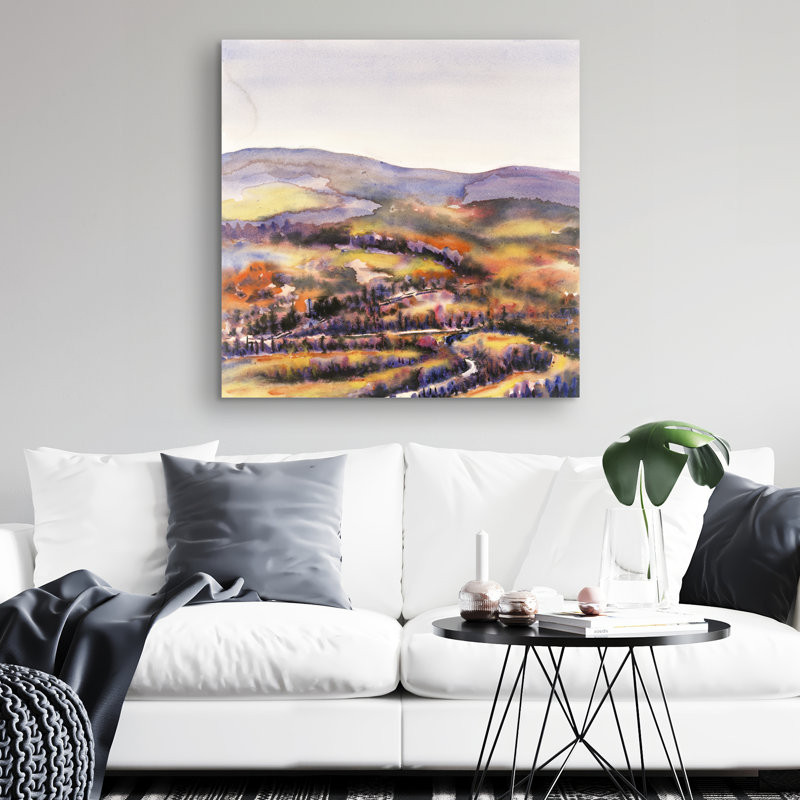 Beautiful hills - 32"x32" art on canvas