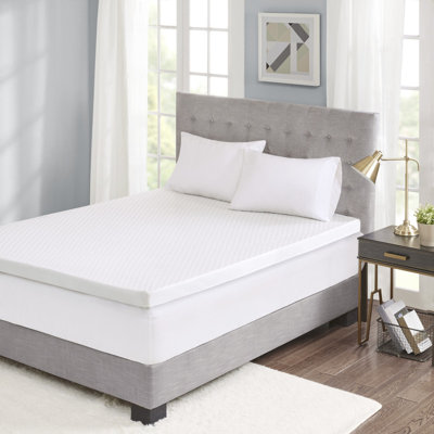 3 Inch Hypoallergenic Cooling Gel Memory Foam Mattress Topper with Removable Machine Washable Cooling Cover, Oeko-Tex Certified, Non-Slip Backing