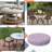 Decorative Indoor Outdoor Waterproof Round Cushion Cover, Patio UV Resistant Seat Cushion Cover-941327347