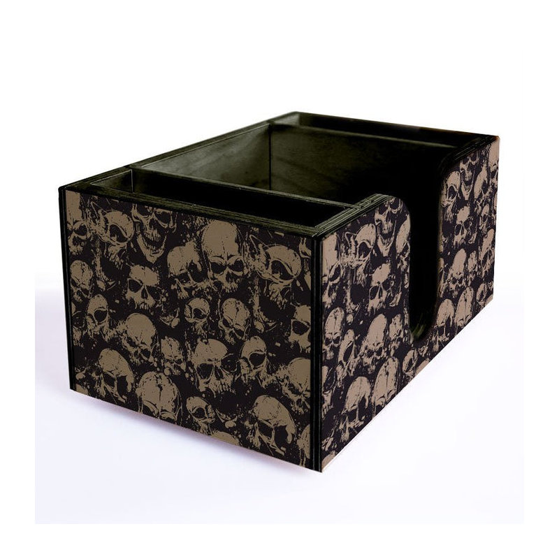 Plateau de bar en bois - Crânes
