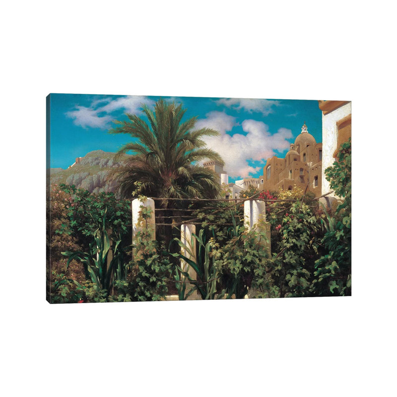 A Garden In Capri by Frederic Leighton - Wrapped Canvas Gallery-Wrapped Canvas Giclée, 20.32 cm H x 30.48 cm W