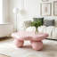 Table basse 35 "en forme de nuage, table basse minimaliste moderne en forme de pétale avec pieds sphériques-556327237