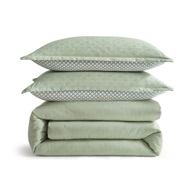 Ted Baker Pollsy Jacquard Comforter Set , Queen Comforter + 2 Shams