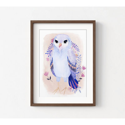 Purple Bird Wall Art, Nursery Animal Decor, Baby Bird Art, Animal Wall Art, Kid Playroom Ideas,Baby Room Art Print,Adorable Animal Art Print 113861D