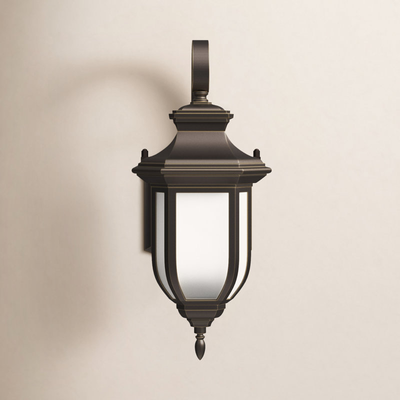 Lanterne murale d'extérieur Carterton, H 14,63 po x l 6,38 po x P 8,5 po, Bronze antique, Oui
