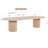 Jahlisa Oval Extendable 90'' to 123" Solid Wood Oak Dining Table-1040019282
