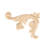 5 in x 3-3/4 in x 1/2 in Unfinished Small Wood Onlay Wood Scroll-75104815