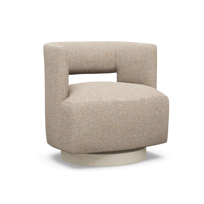 Crystle Swivel Barrel Chair, 5246-74, Sandstone