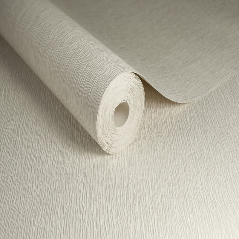 Boutique Shimmer Textured Plain Luxury Wallpaper, Ivory