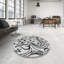 Tapis noir/blanc à motifs-1542190656