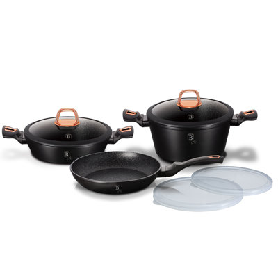 7 - Piece Non-Stick Aluminum Cookware Set