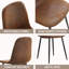 Chaise d'appoint en velours l 16,9 po-164372598