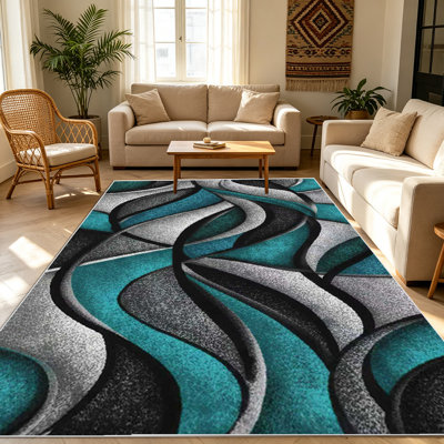 Tapis géométriques 1 pièce, doux et confortables, toutes saisons, faciles à entretenir, lavables à la machine, tapis d'intérieur pour le salon, la chambre à coucher, la salle à manger, le couloir, le bureau, le patio, la maison et l'extérieur