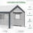 Walk-In Greenhouse, Outdoor Garden Warm Hot House With 4 Roll-Up Windows, 2 Zippered Doors And Weather Cover