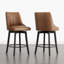 Tabouret de comptoir pivotant rembourré-192449993