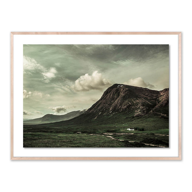 Scotland I Print by Joe Mania, 36" H x 48" W x 2.5" D, Natural