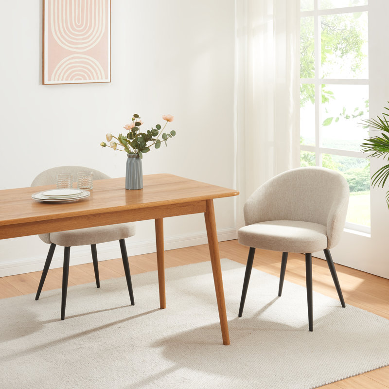 48cm H Polyester Upholstered Metal Low Back Armchair, Sand