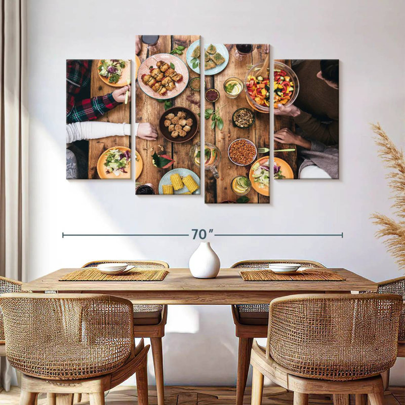 Yarlin Cozy Rustic Dinner, 42" H x 68" W