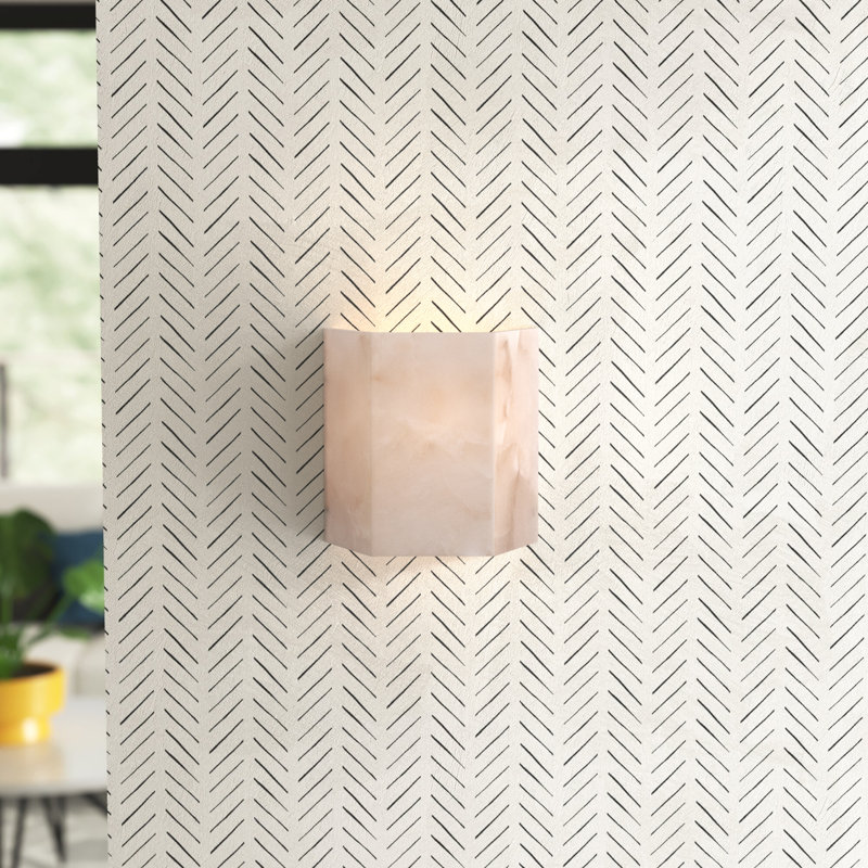 Plafonnier encastré hexagonal 1 lumière Susannah, Blanc
