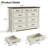 Gracie Oaks White Rustic 9-Drawer Farmhouse Dresser (52" Wide)-581965020
