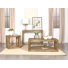 Beuteler 3 - Piece Solid Wood Living Room Table Set