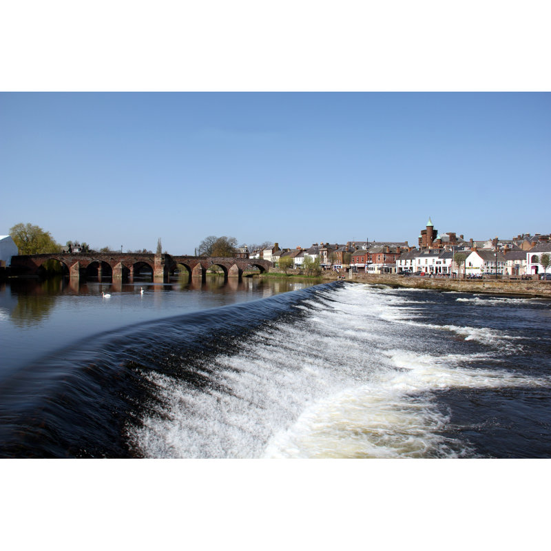 River Nith At Dumfries by Sporran - Wrapped Canvas Print, 81cm H x 122cm W