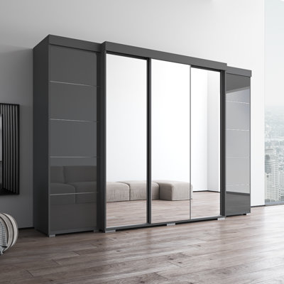 Armoire 117,3 "avec 3 miroirs Aria