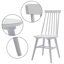 Chaise d'appoint en bois massif Alvie-99057988