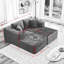 Canapé modulaire double Cloud, assise profonde, sans assemblage, velours côtelé moelleux (SF502BG-DC)-1748624159