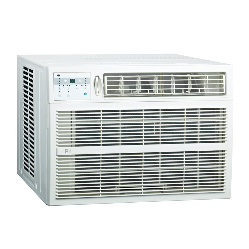 18,000 BTU White Window Air Conditioner with Heater and Remote