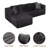Boneless 105" L-Shaped Modular Compression Sofa, Plush Upholstery, All-Foam Structure (No Springs), Vacuum-Packed, Space-Saving-1595811122-1595811120