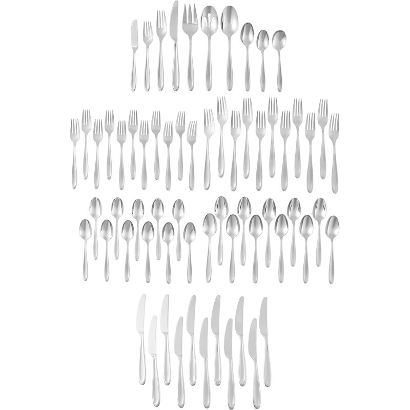 Ensemble de couverts 65 pièces en acier inoxydable 18/10 Cantera